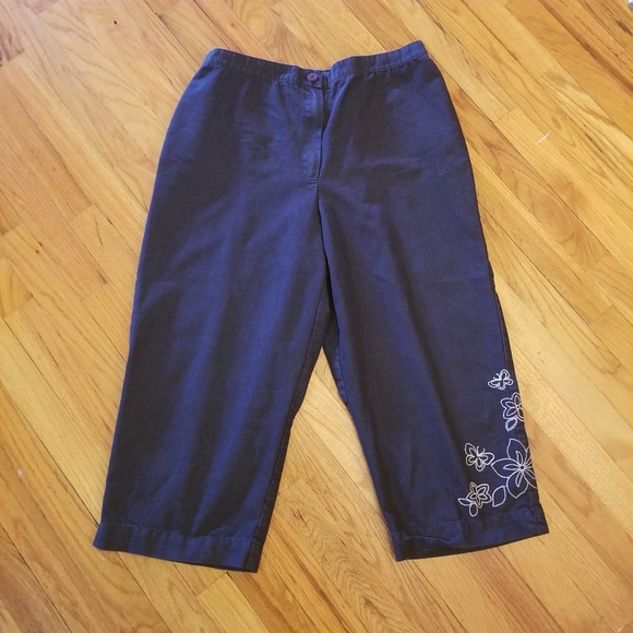 alfred dunner denim capris
